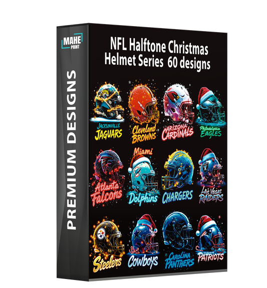 NFL Halftone Christmas Helmet Series