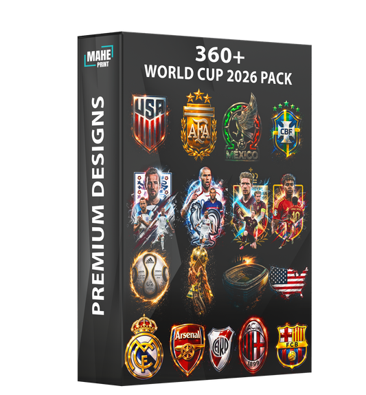 Pack de demi-teintes Coupe du Monde 2026 (Plus de 360 motifs)