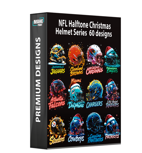 Série de casques de Noël en demi-teintes de la NFL