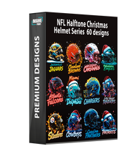 NFL Halftone Christmas Helmet Series