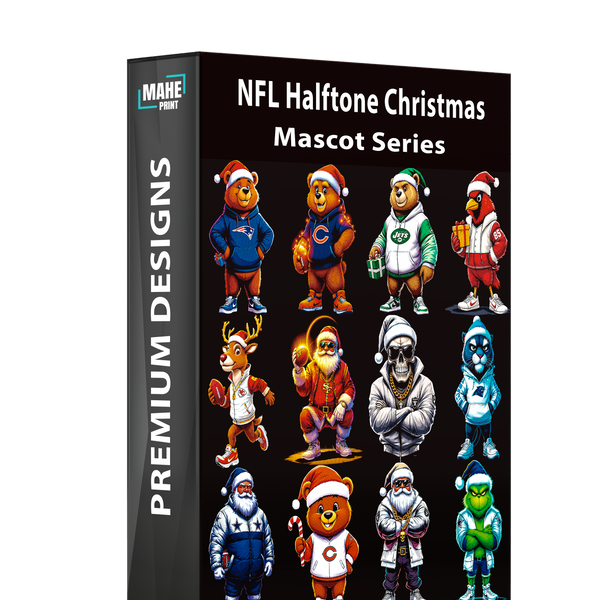 NFL Halftone Christmas Mascot Series