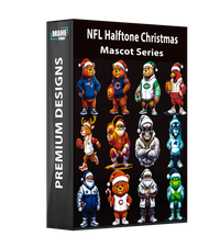 NFL Halftone Christmas Mascot Series