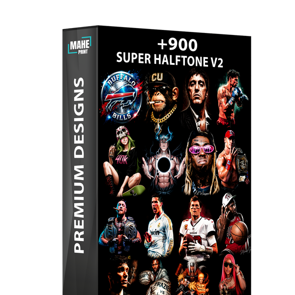 Pack Super Halftone V2 de plus de 900 images