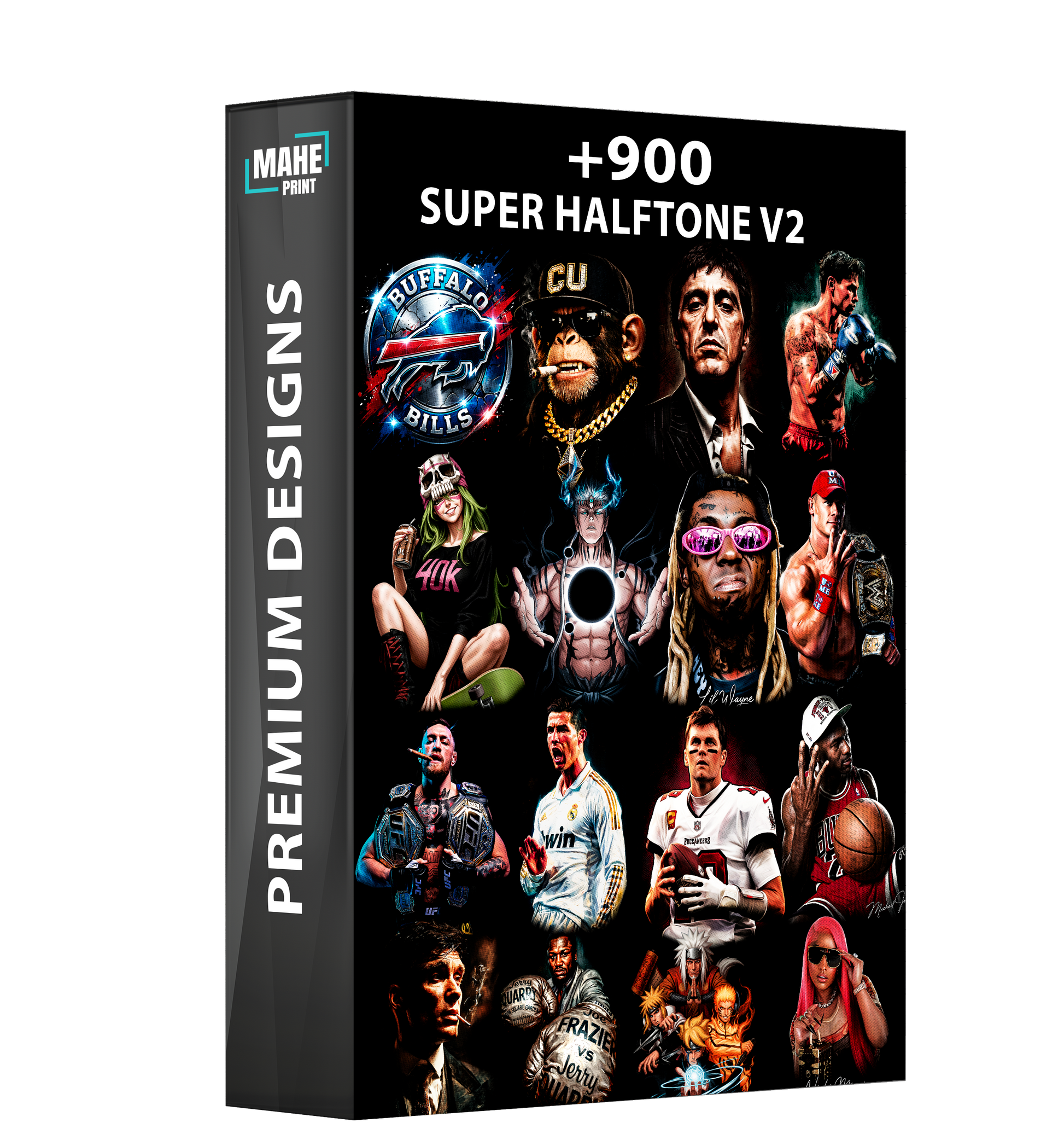 Pack Super Halftone V2 de plus de 900 images