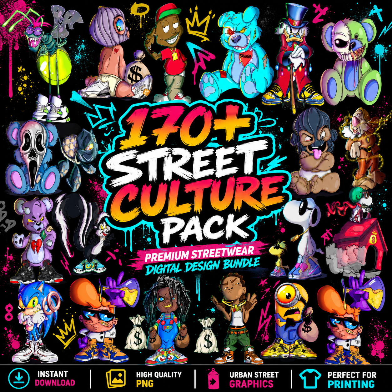 Street Culture Bundle: 170 Exclusive Urban Design