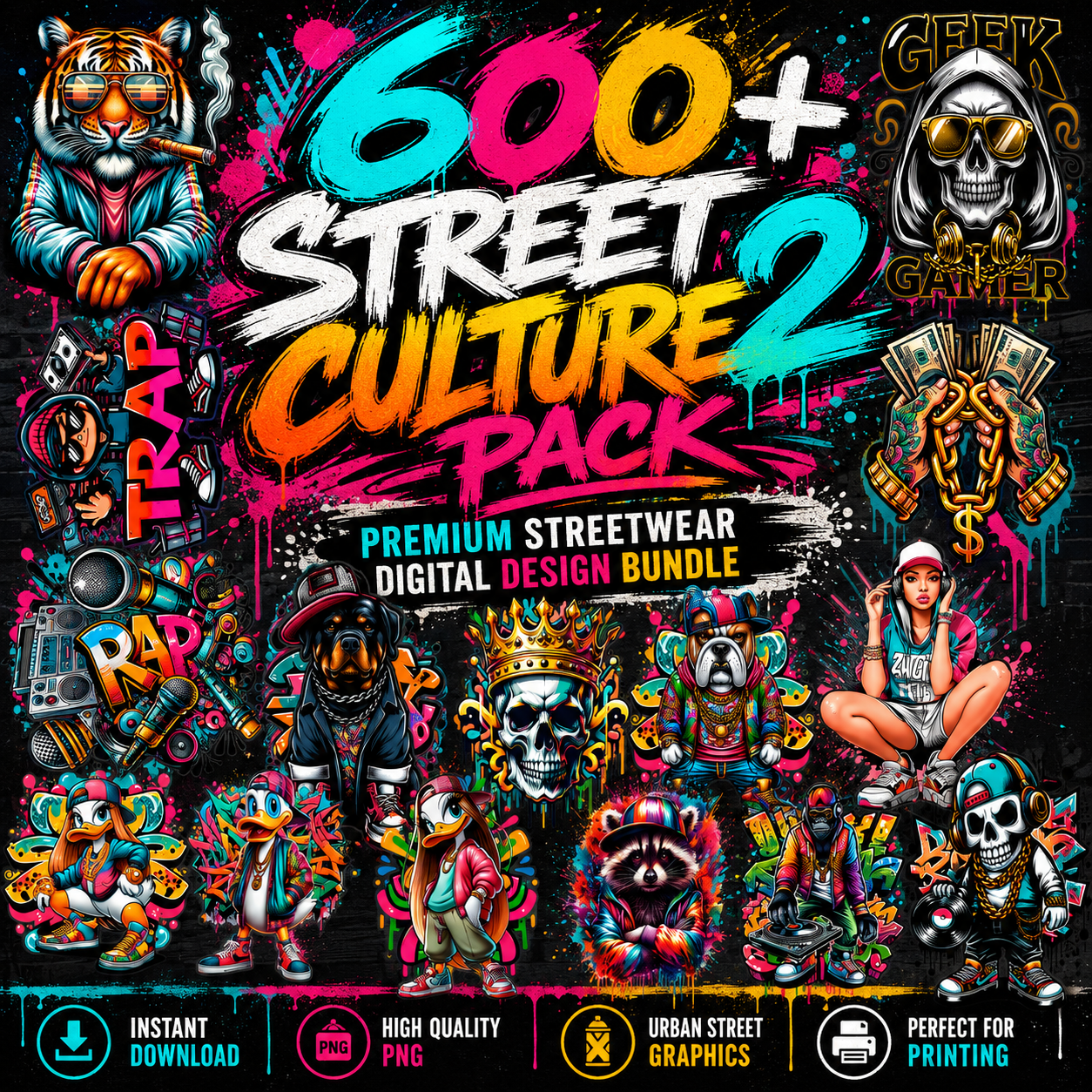 Street Culture V2 - 600 design unici