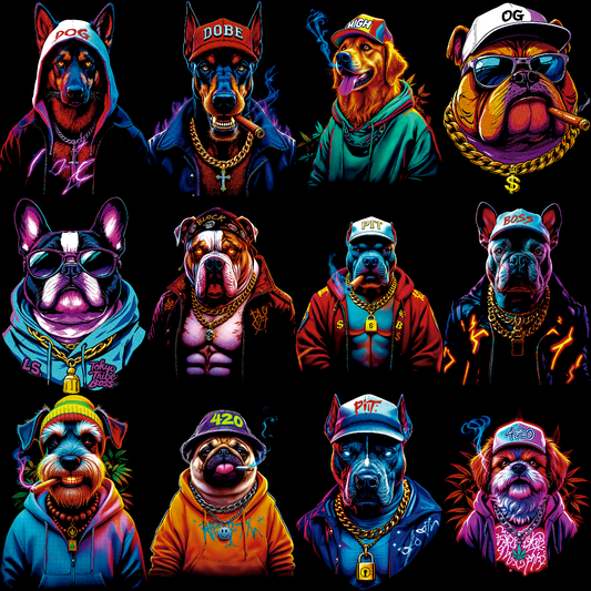 Halftone Paws Mafia