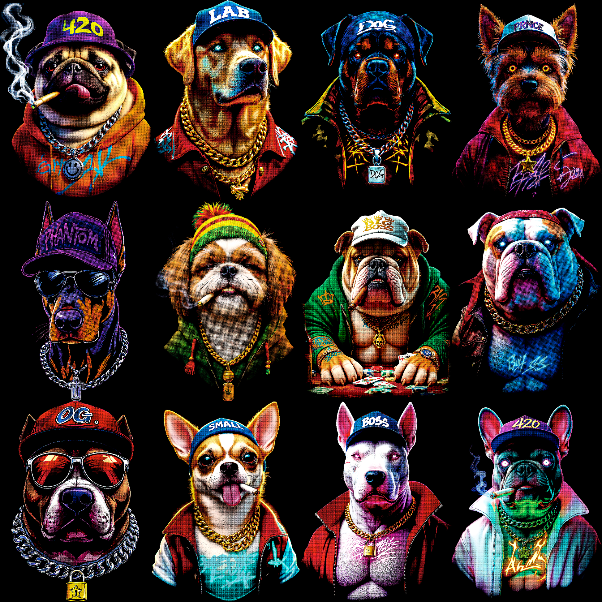 Halftone Paws Mafia