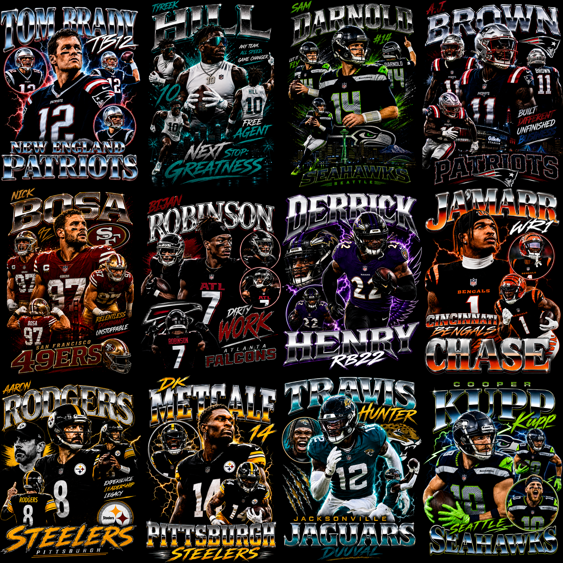 American Football Icons Pro – 74 Halftone Designs