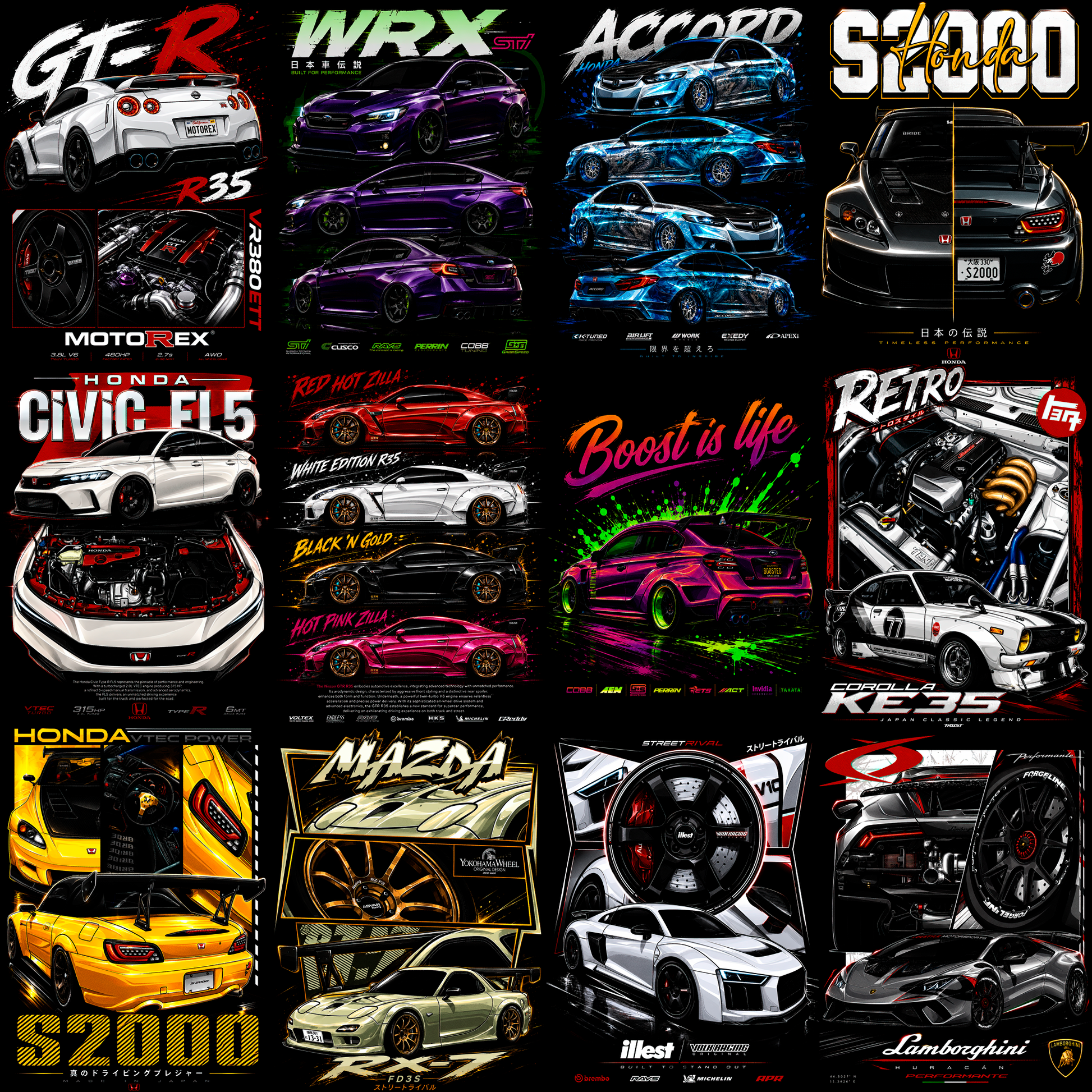 JDM V3 – 160 Halbton-Designs