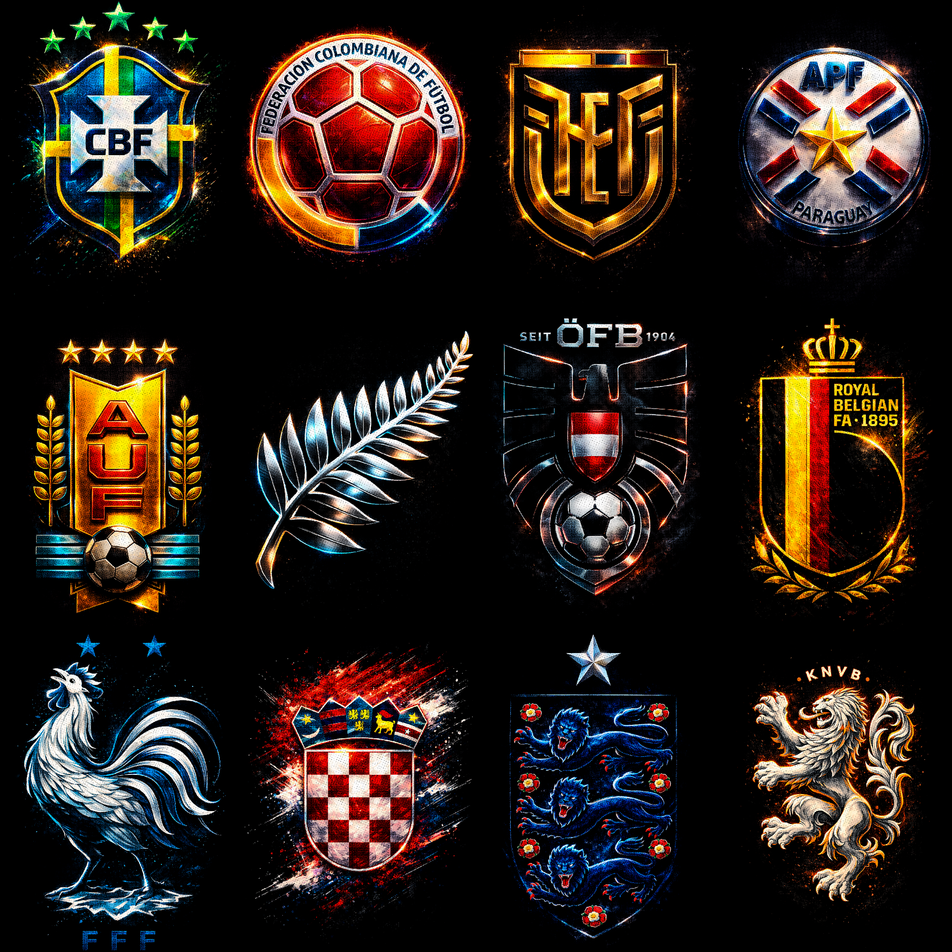 Pacchetto mezzitoni Coppa del Mondo 2026 (oltre 360 design)