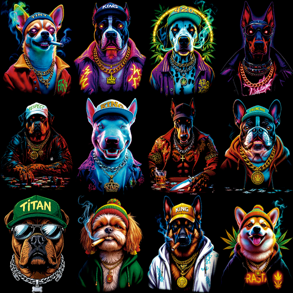 Halftone Paws Mafia