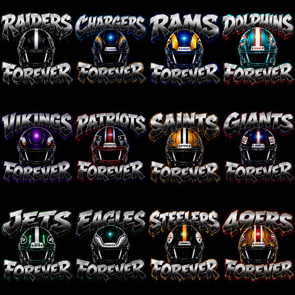 NFL PRO – 96 Halbton-Football-Designs für dunkle Shirts