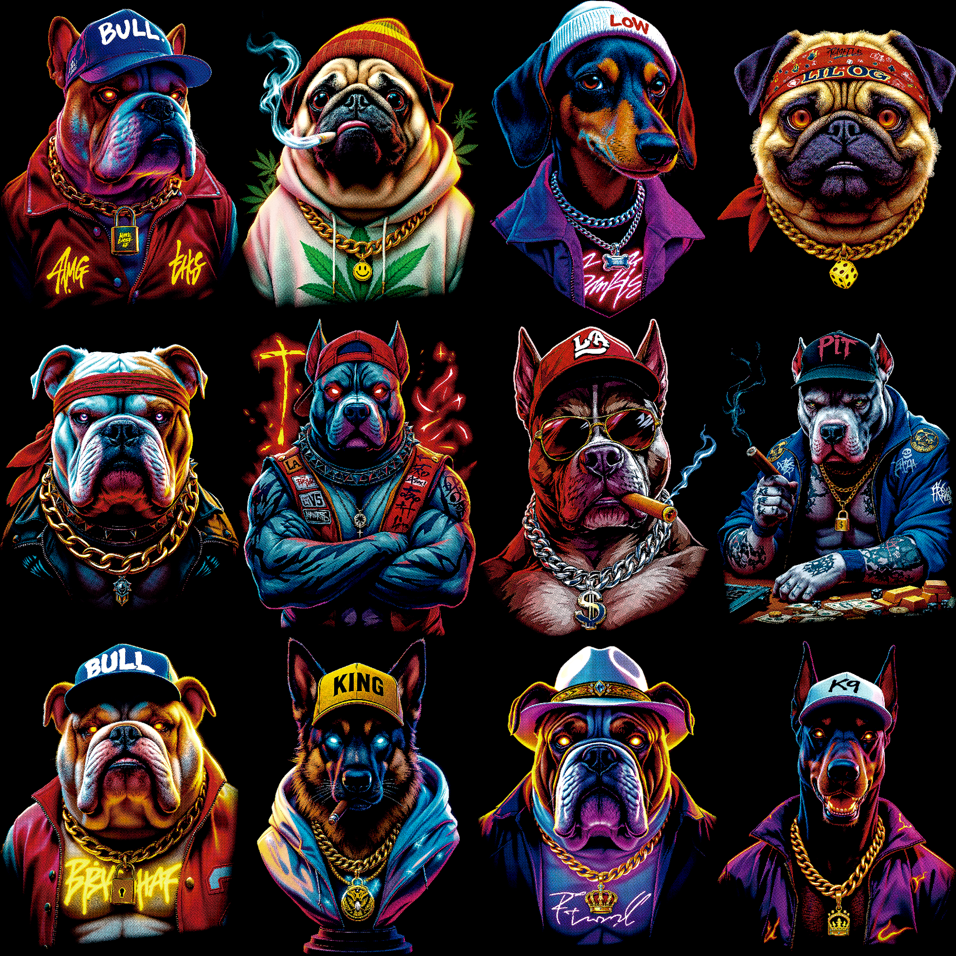 Halftone Paws Mafia