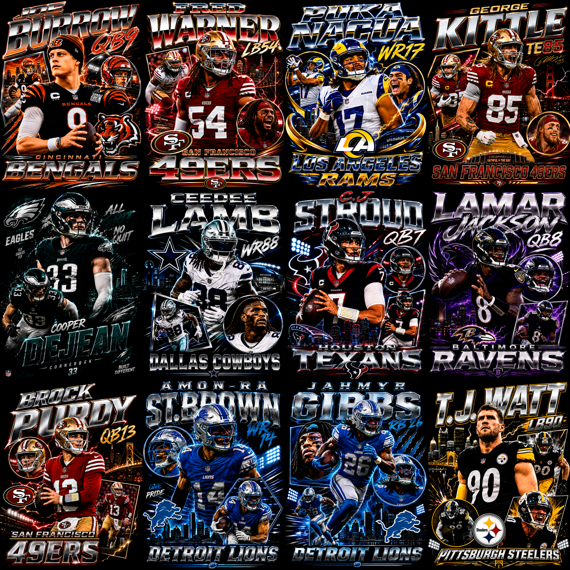 American Football Icons Pro – 74 Halftone Designs