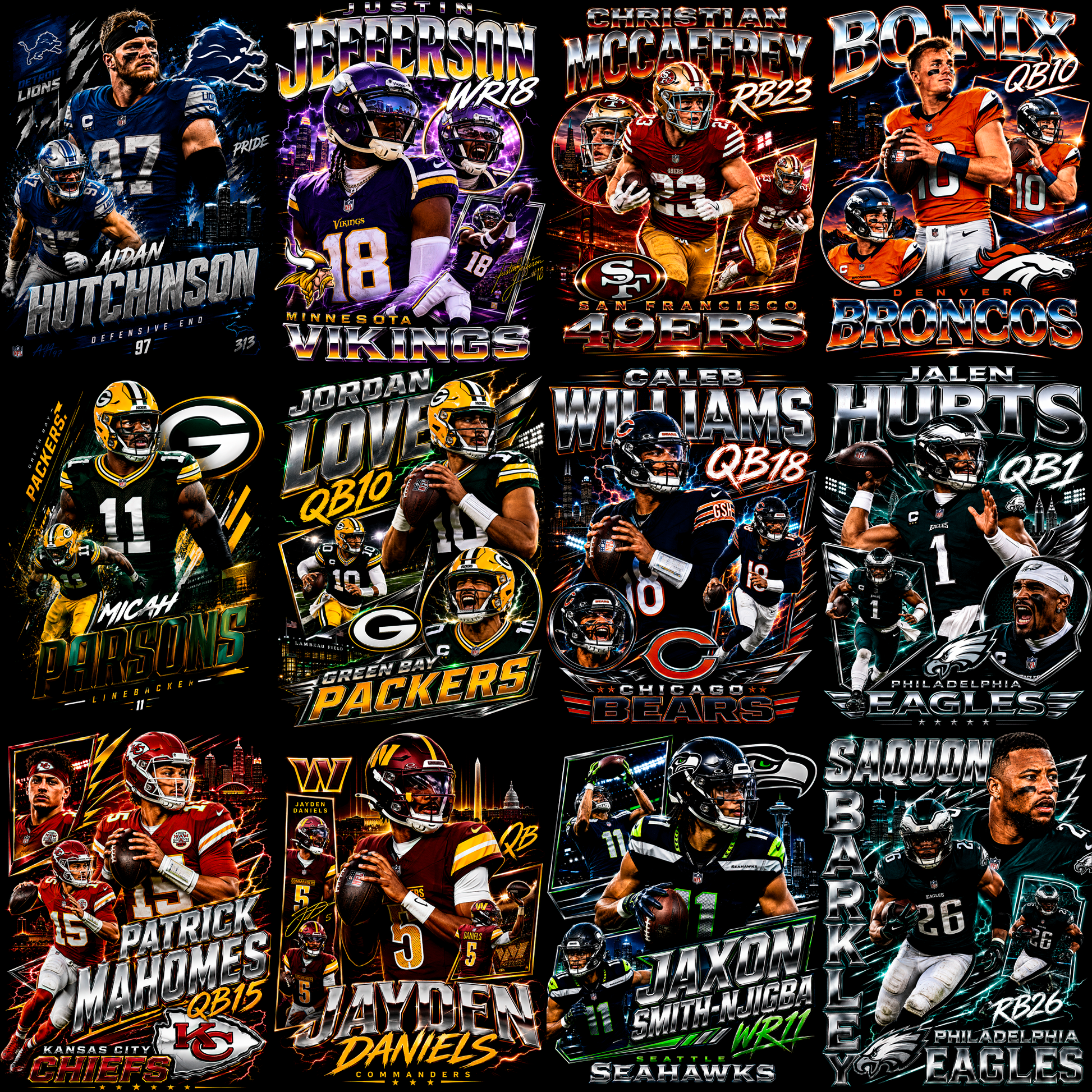 American Football Icons Pro – 74 Halftone Designs