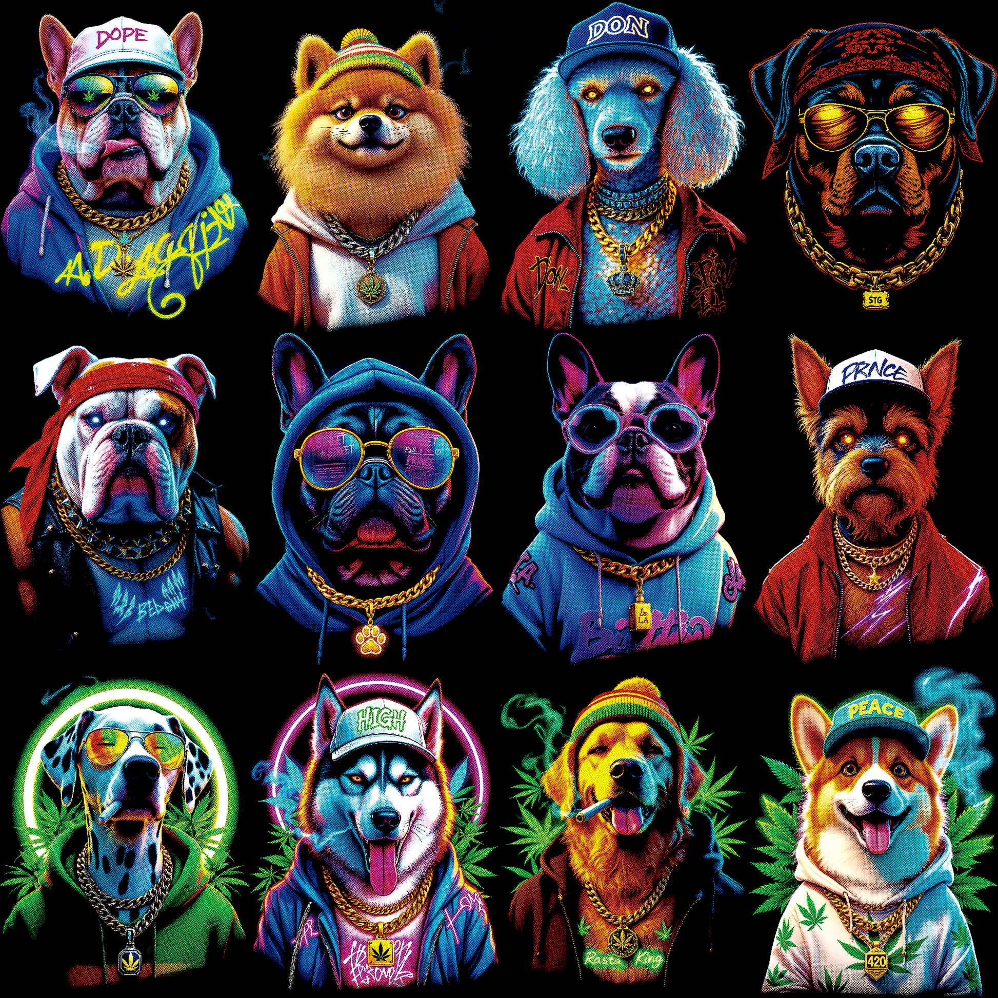 Halftone Paws Mafia