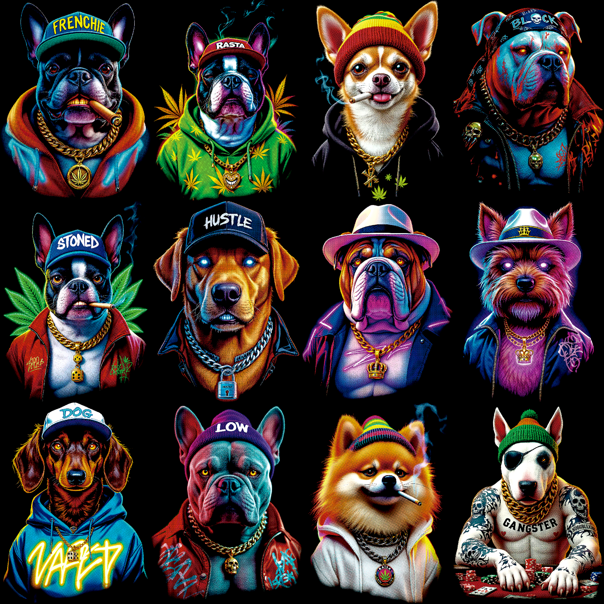 Halftone Paws Mafia