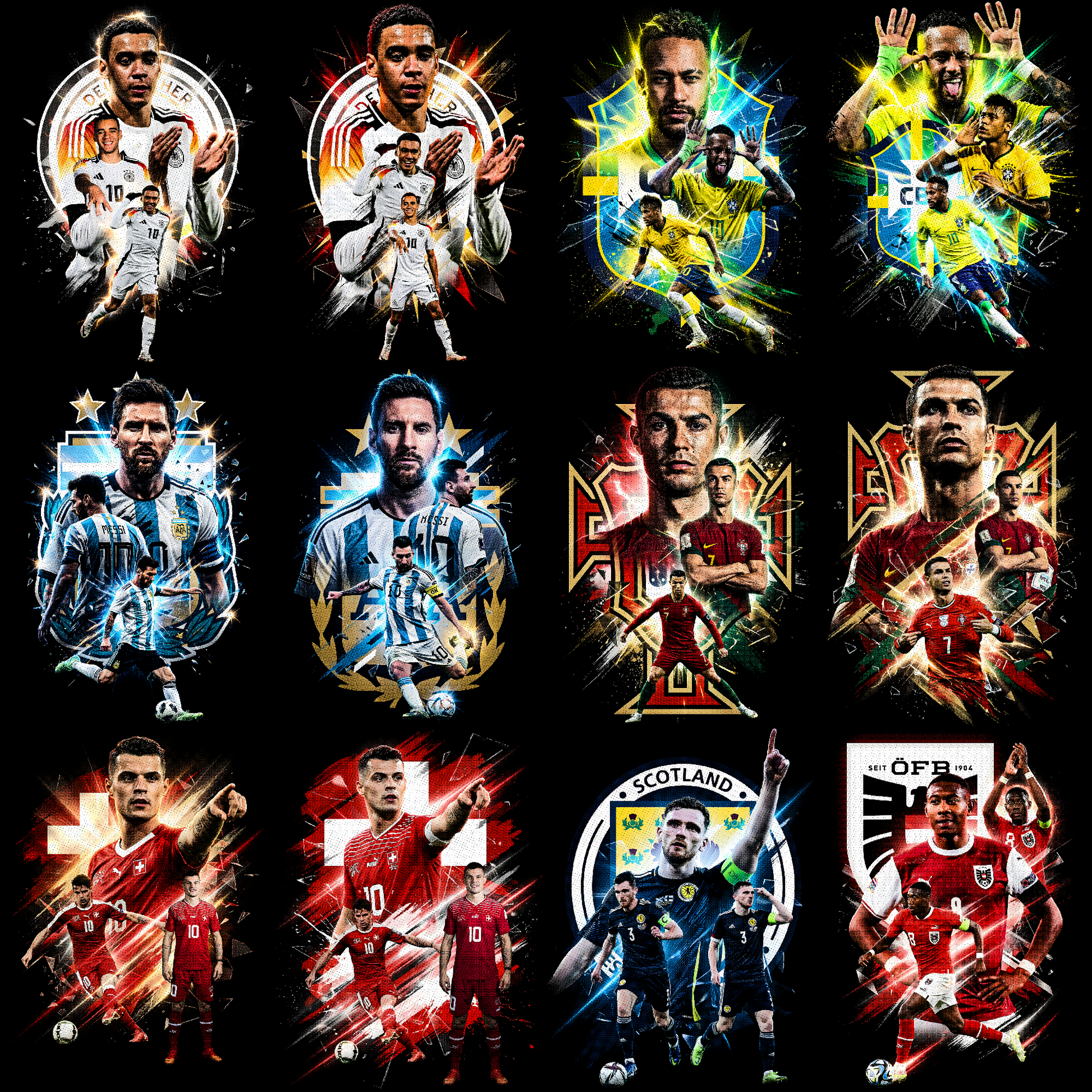 Pacchetto mezzitoni Coppa del Mondo 2026 (oltre 360 design)