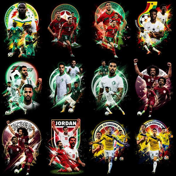 Pacchetto mezzitoni Coppa del Mondo 2026 (oltre 360 design)