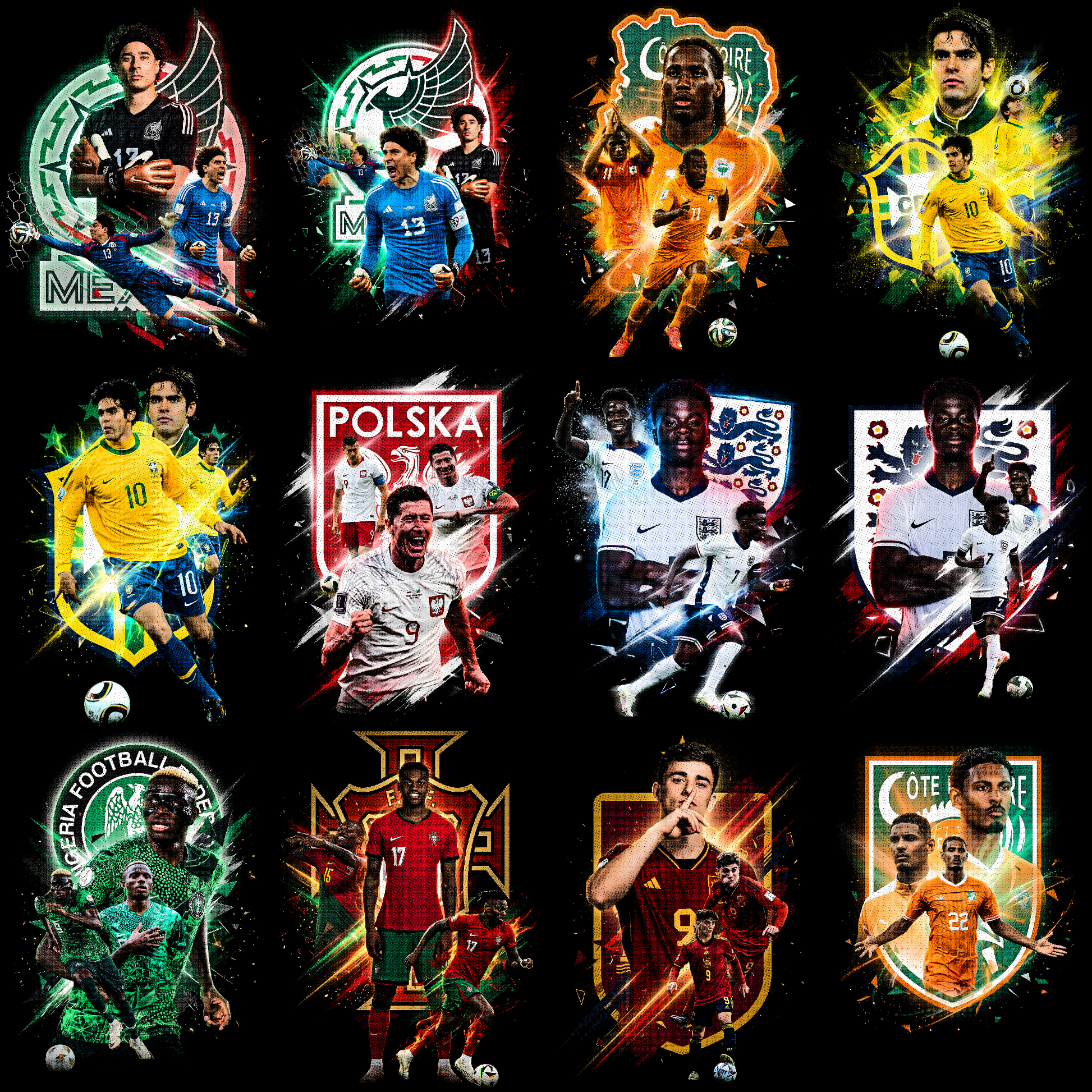 Pacchetto mezzitoni Coppa del Mondo 2026 (oltre 360 design)