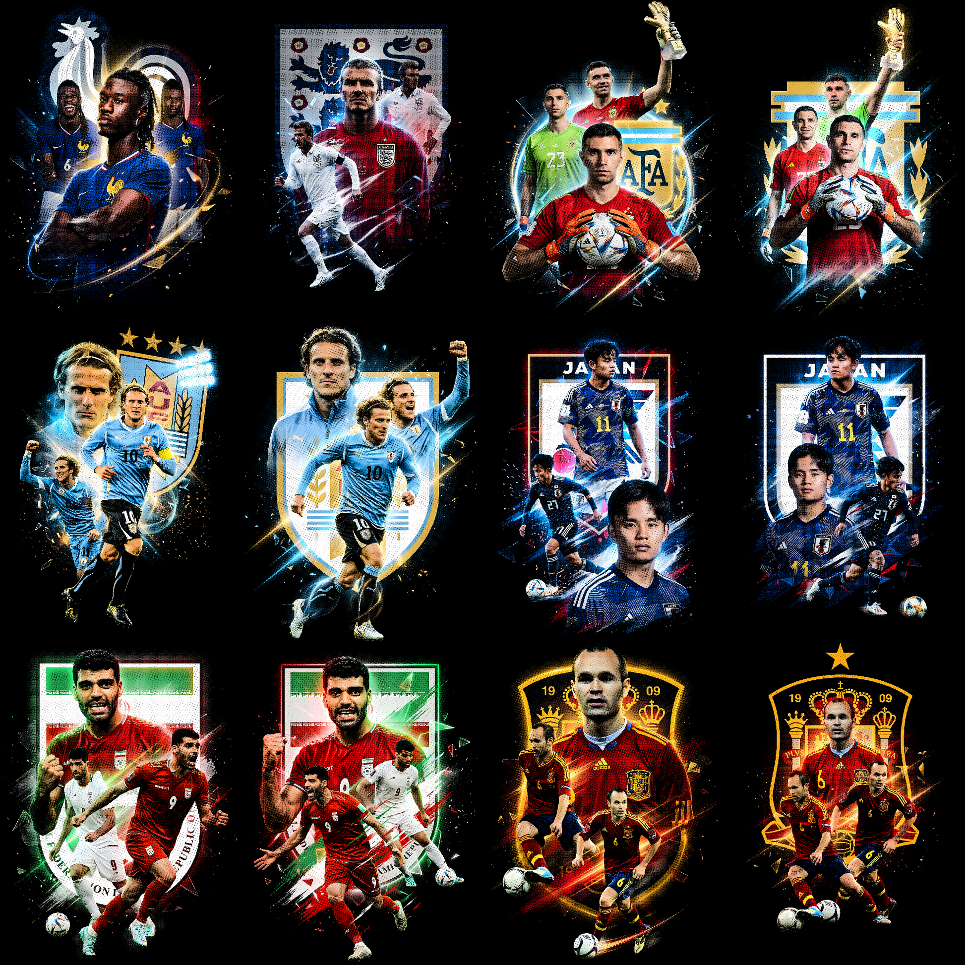 Pacchetto mezzitoni Coppa del Mondo 2026 (oltre 360 design)