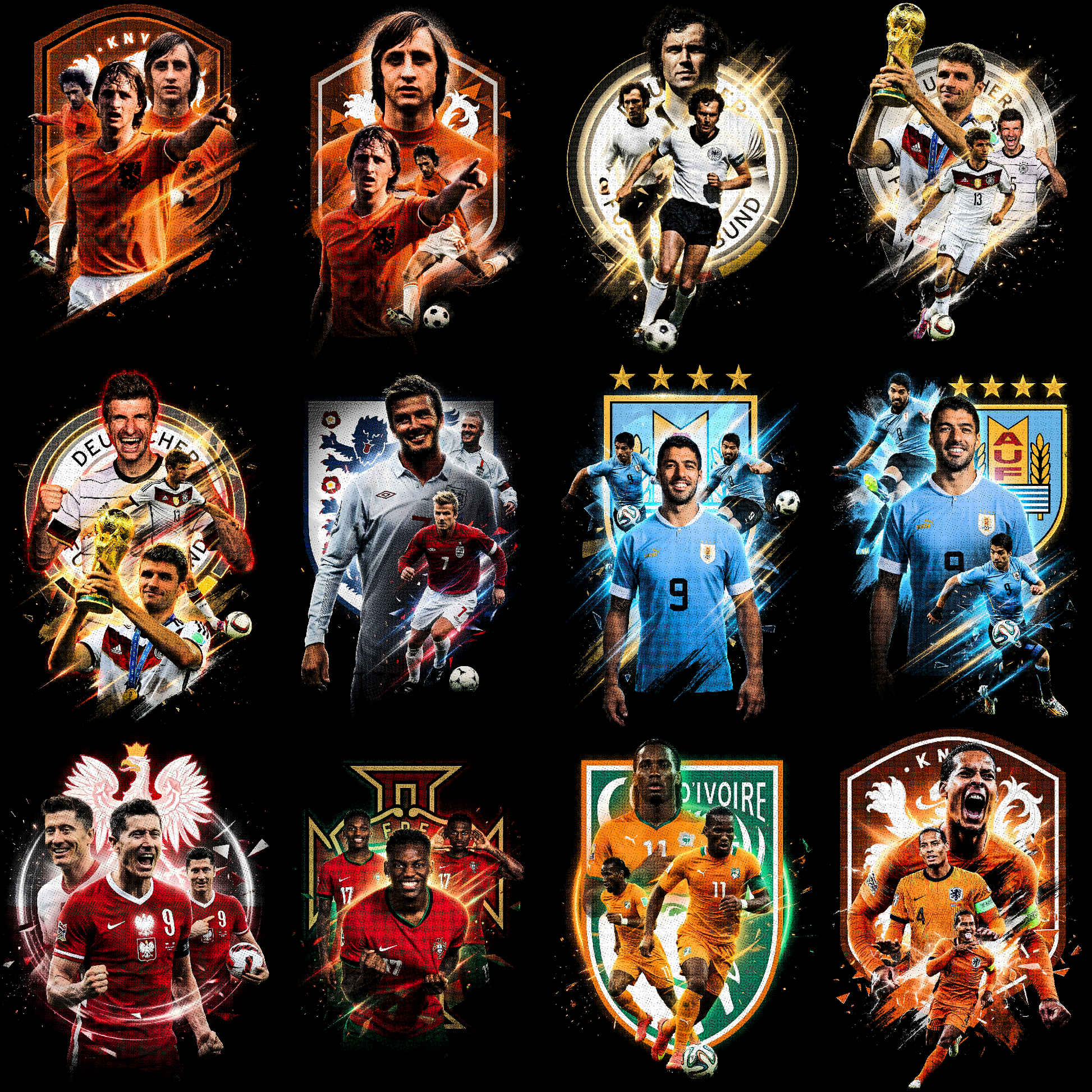 Pacchetto mezzitoni Coppa del Mondo 2026 (oltre 360 design)