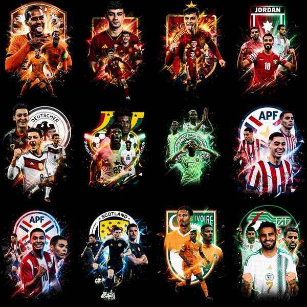 Pacchetto mezzitoni Coppa del Mondo 2026 (oltre 360 design)