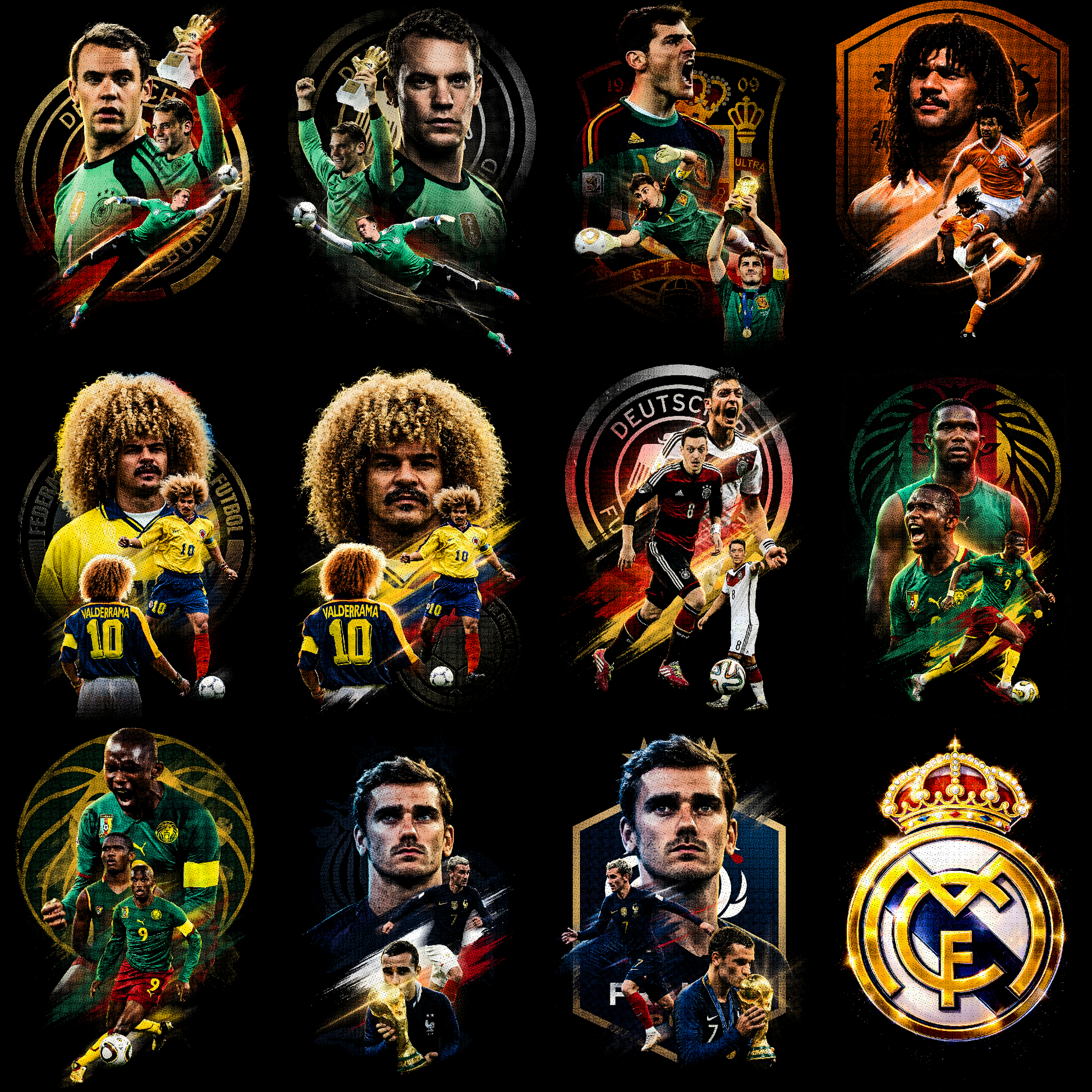 Pacchetto mezzitoni Coppa del Mondo 2026 (oltre 360 design)