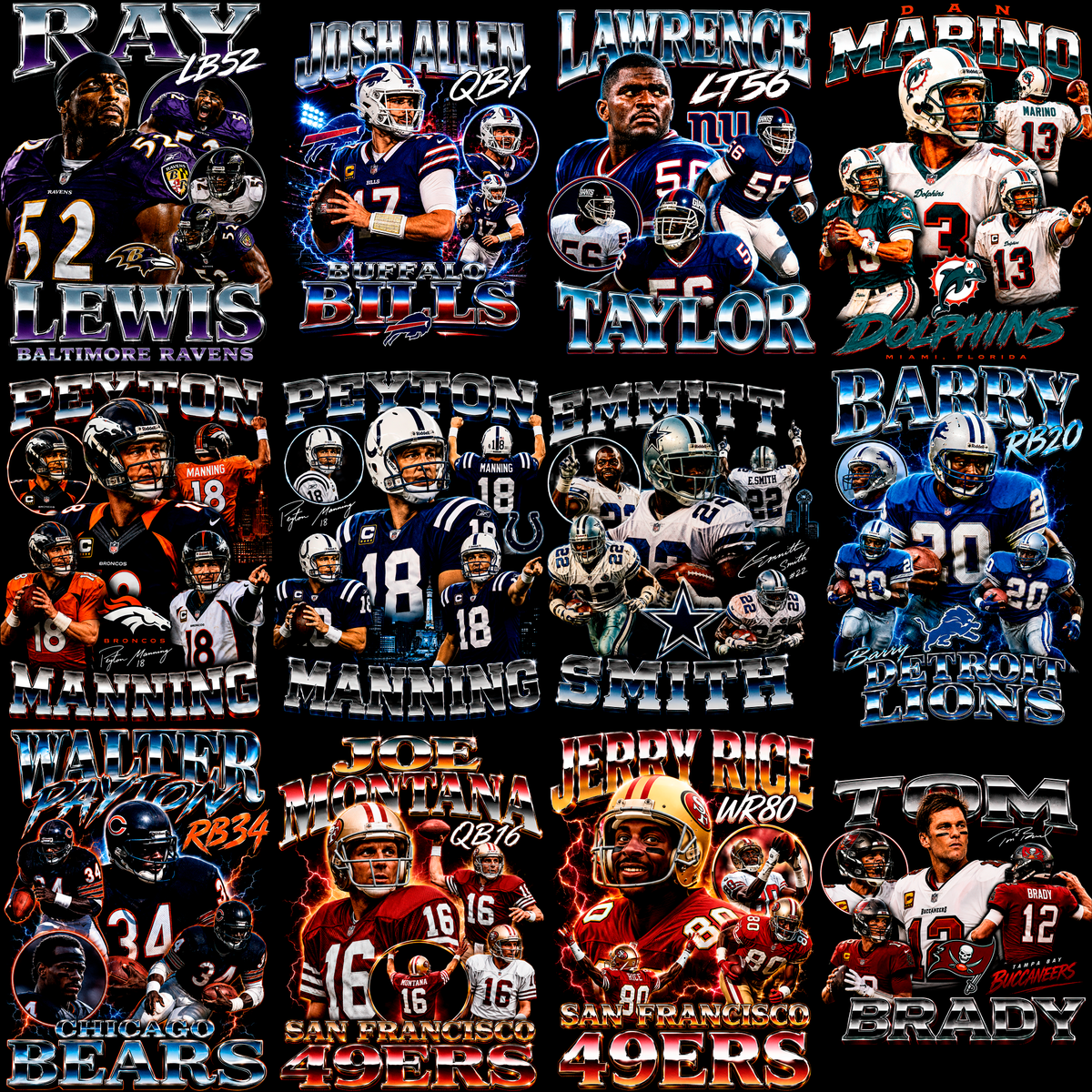 American Football Icons Pro – 74 Halbton-Designs