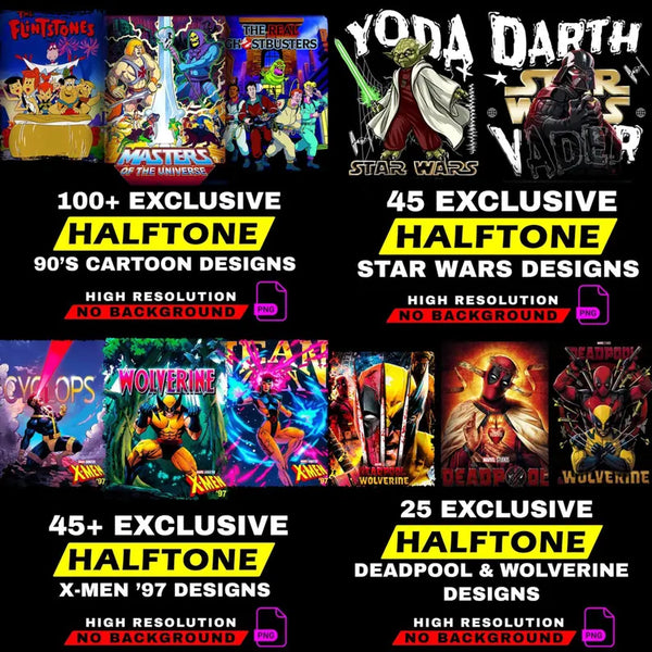 Pacote MEGA de Meios-tons com mais de 4000 imagens