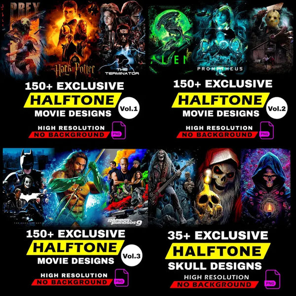 Pacote MEGA de Meios-tons com mais de 4000 imagens