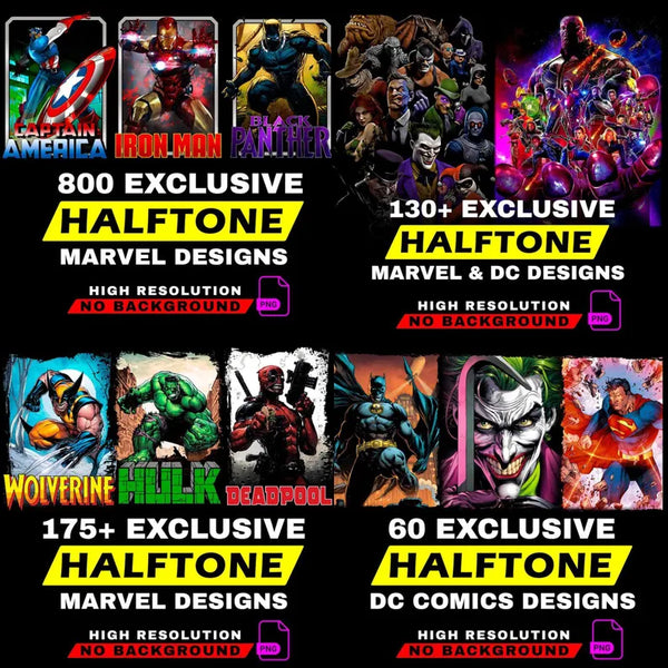 Pacote MEGA de Meios-tons com mais de 4000 imagens