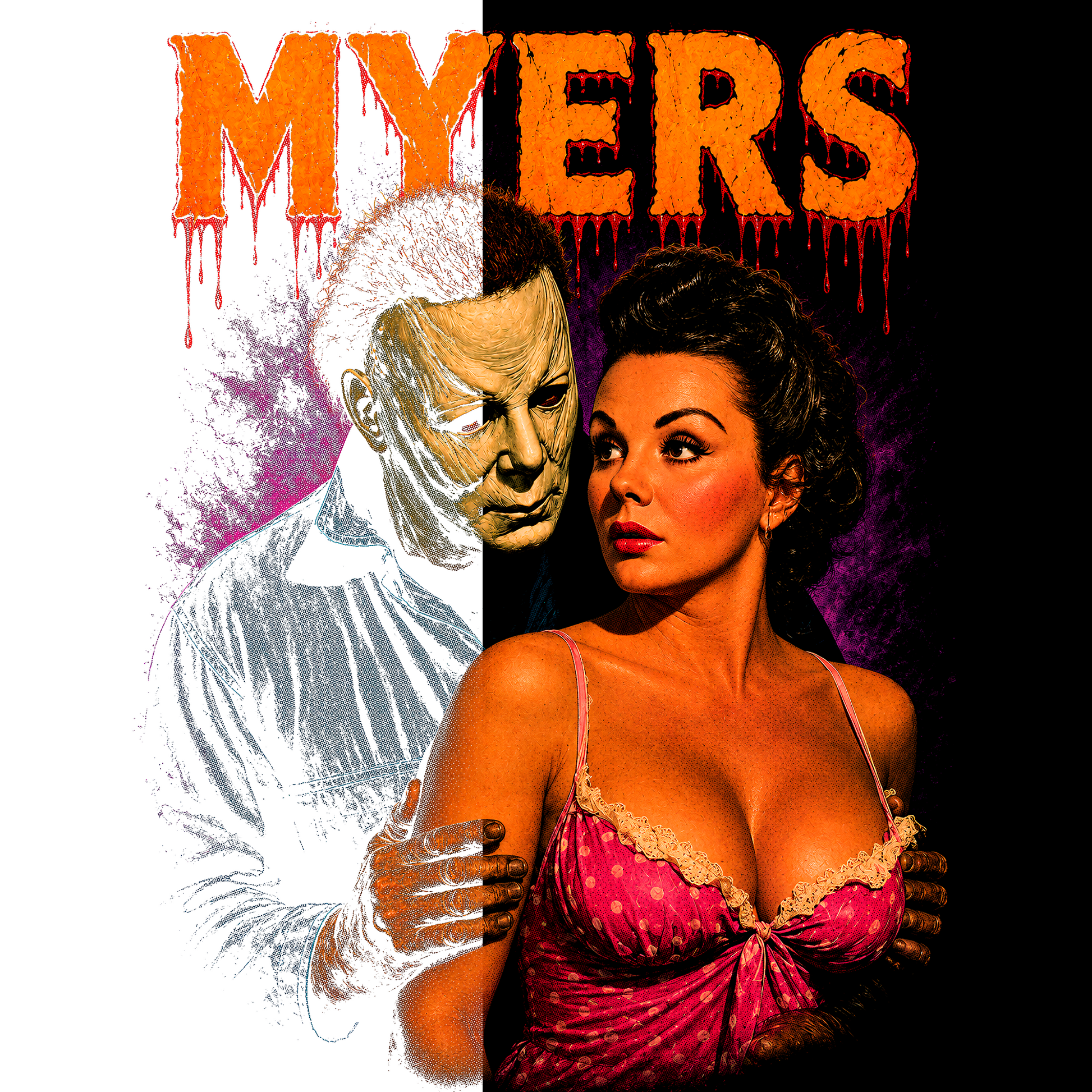 Horror Icon Pro – 89 Premium-Halbton-Designs für dunkle Kleidungsstücke + Mockups
