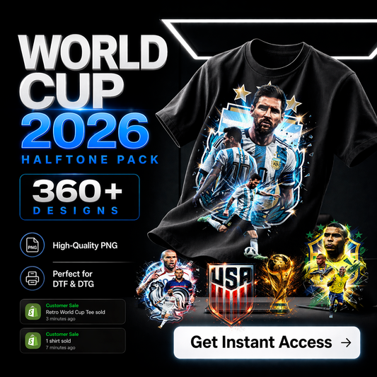 World Cup 2026 Halftone Pack (360+ Designs)